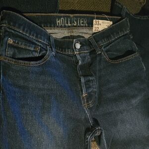Hollister Men's Indigo Straight Slim Jeans